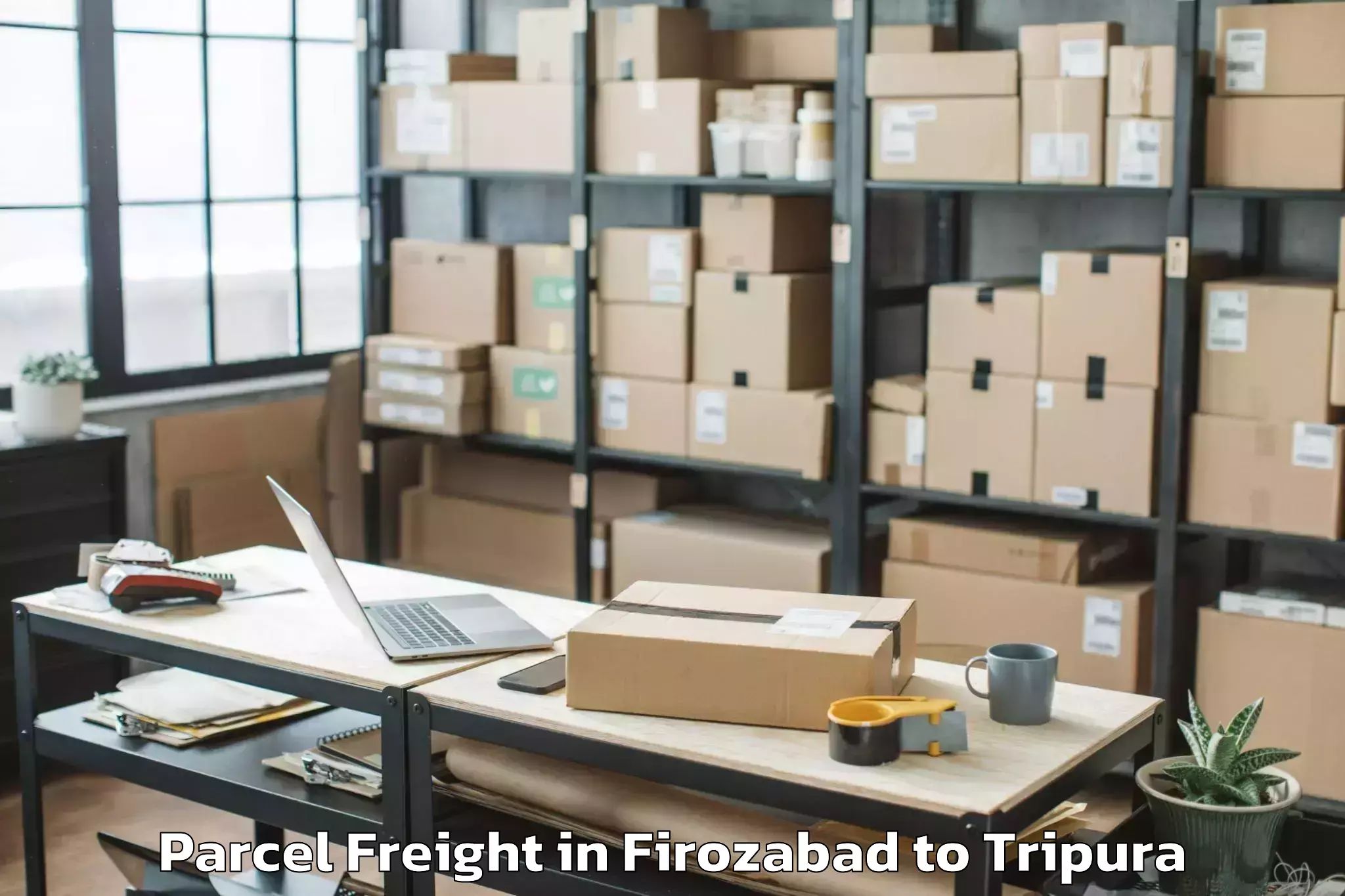 Get Firozabad to Agartala Parcel Freight